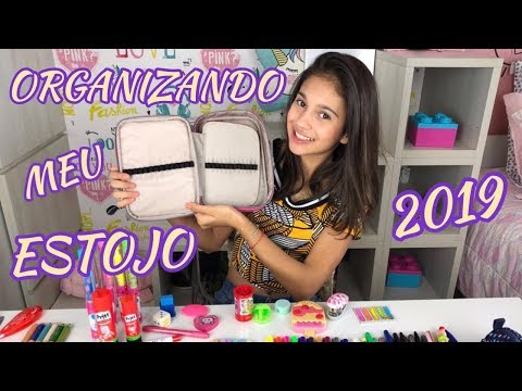 ORGANIZANDO MEU ESTOJO | MATERIAL ESCOLAR 2019 - Na mala da Mila