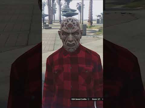 GTA Online Tutorial How To Dress As Freddy Krueger #gta #halloween  #halloweenoutfits
