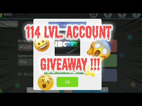 BLOB.İO 114 LEVEL ACCOUNT GİVEAWAY !!!