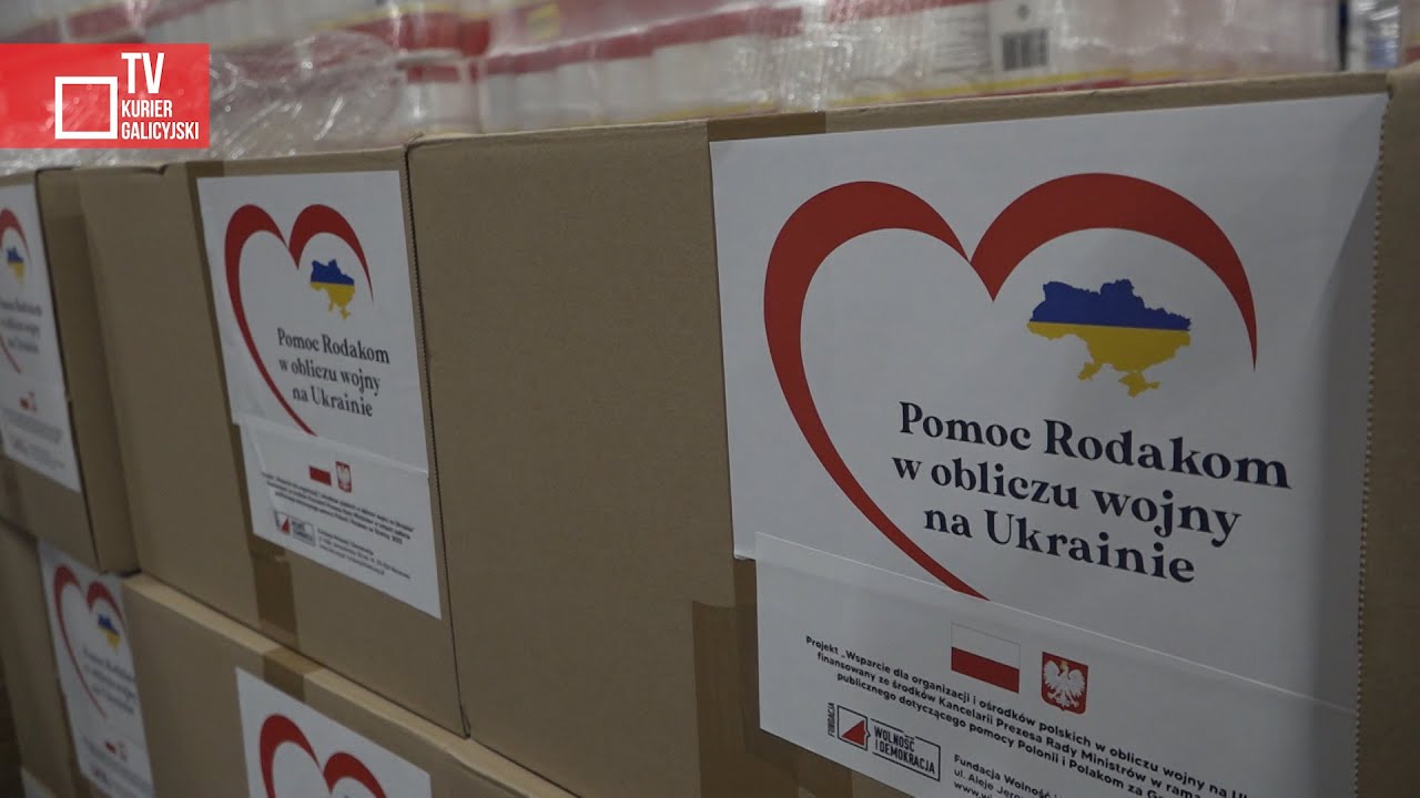 Paczki pomocowe dla Polaków na Ukrainie