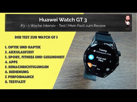 Huawei Watch GT 3 | #3 - 1 Woche Intensiv - Test | Mein Fazit bzw. Review