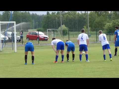 Sęp - Wektra Zbuczyn: rzut karny w wykonaniu Przemysława Jasińskiego i bramka na 0:1