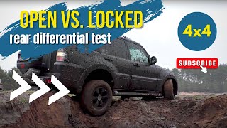 Open vs Locked rear differential test HF E-locker