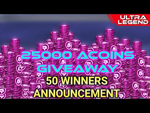 25000 Acoins Giveaway Winners 🏆🎉🏆 Announcement 📢 Mech Arena