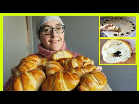 NADIE CREERA QUE SON CASEROS!! CRUASANES RELLENOS DE CHOCOLATE EN 1 HORA!!!!!