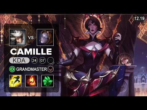 Camille vs Orianna Mid - BR Grandmaster - Patch 12.19 Season 12