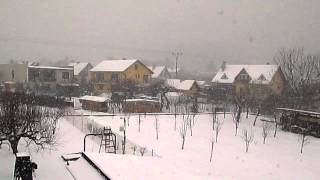 preview picture of video 'Sneženie 22. Januára 2013, Teplička nad Váhom'