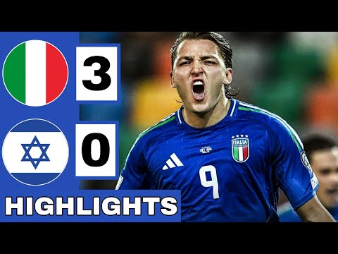 🔵Italy vs Israel (3-0) Extended HIGHLIGHTS | World Cup Qualifier