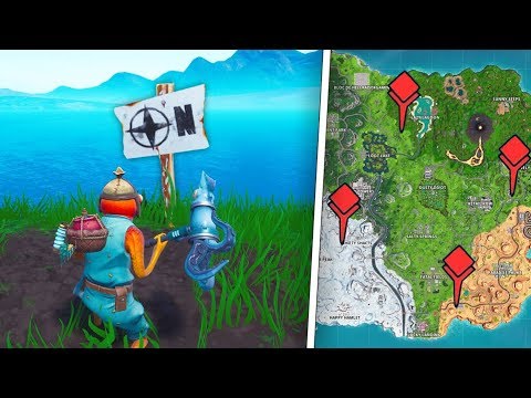 Fortnite La 2 Eme Cle Est Sortie Du Skin Secret Telenewsbd Com - visiter les points au nord sud est ouest de l ile