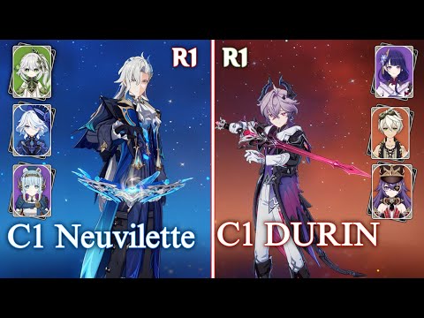 C1R1 Neuv + C1R1 Durin DESTROY Floor 12! | Abyss 6.2 INSANE Run  Genshin impact