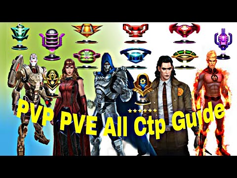 All CTP Guide September 2021 | PVP And PVE Ctp Suggestions On Top Characters - Marvel Future Fight