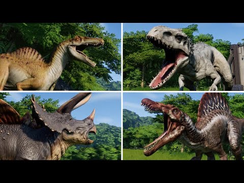JURASSIC WORLD EVOLUTION - ALL 63 DINOSAURS | GAMEPLAY || HD