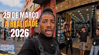 A realidade da rua 25 de março hoje  em sp a internet realmente acabou com ela ?