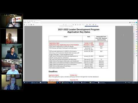2021-22 LDP Selection Process Training for RVPs