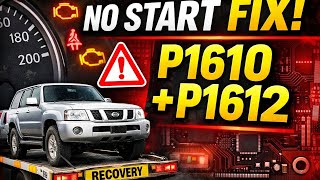 Nissan Patrol P1610 & P1612 Codes Fixed | No Start Issue ECU Immobilizer Problem Solved/