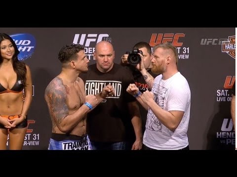 UFC 164: Weigh-In - Mir vs Barnett Staredown