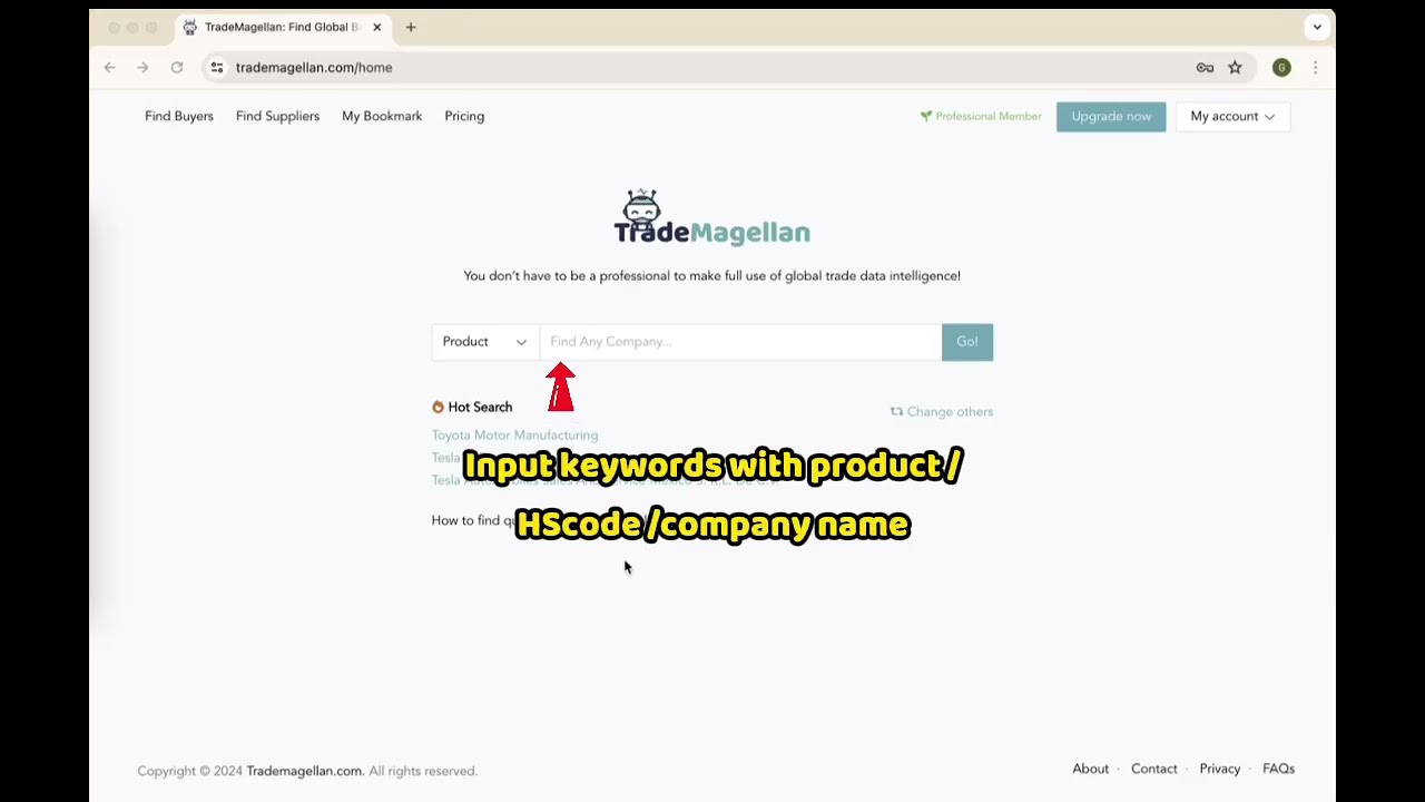 TradeMagellan demo video