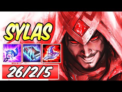 S+ SYLAS MID ONE-SHOT DARK HARVEST FULL AP MAGIC PEN | New Build & Runes | League of Legends | S10