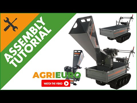 Wortex Tiger T200/70L Self-propelled Garden Shredder on Tracked Power Barrow - Assembly tutorial