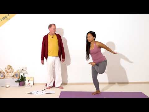 Baum im halben gebundenen Lotus Vrikshasana - Yoga Asana Lexikon