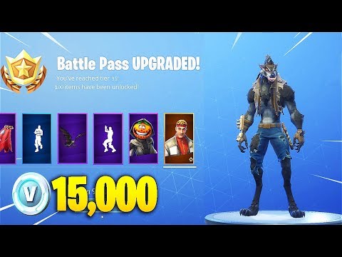 BUYING ALL SEASON 6 BATTLE PASS TIERS in Fortnite Battle Royale