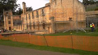 preview picture of video 'Port Arthur Penitentiary Scaffolding Time Lapse'