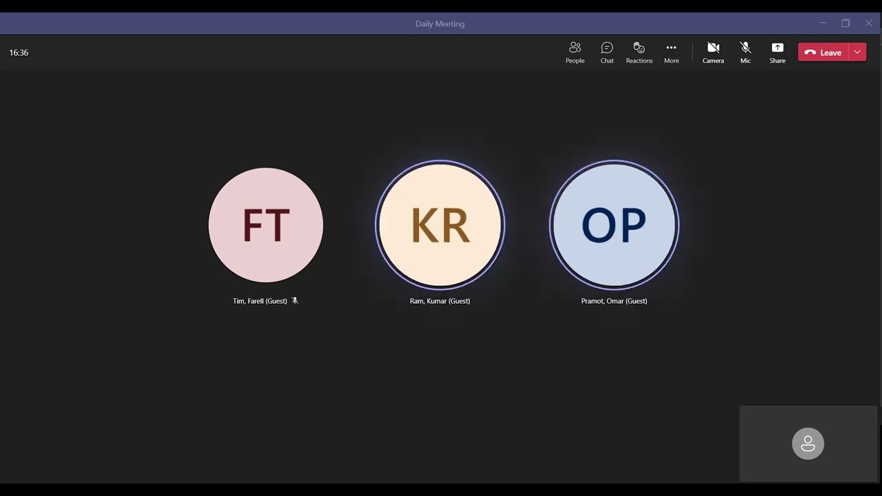 Fake Teams Meeting with Brown Noise - 2 Hours! - NO ADS