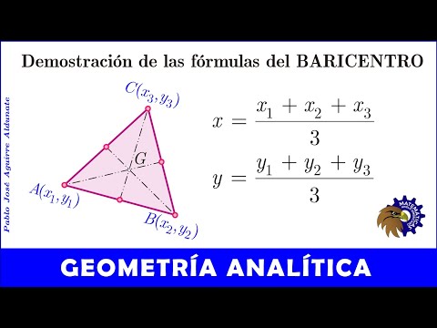 Demonstration of the BARICENTER formulas