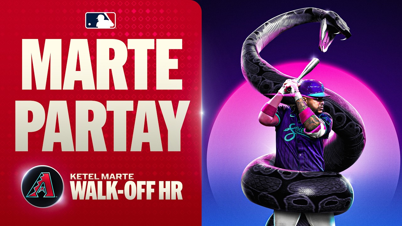 BALLGAME! Ketel Marte CRUSHES a walk-off home run for the D-backs against the Dodgers! 🐍