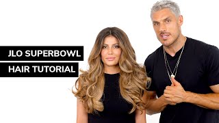 How To Re-Create JLo&#39;s Super Bowl Hair | Chris Appleton Tutorial