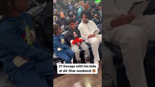 21 Savage with His Two Sons!!