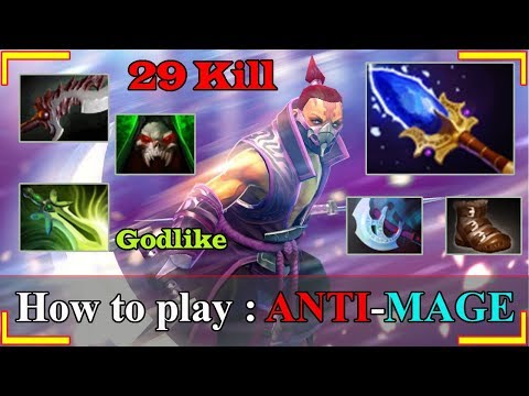 Miracle [Anti Mage] Pro AM Shows No Mercy 29 Kill Battle Fury 7.24b Dota 2 | Dota 2 Sroksre Gameplay