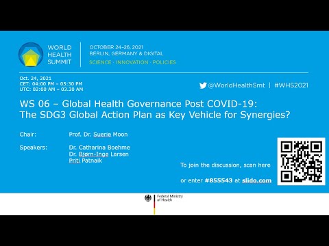 WS 06 - Global Health Governance Post-COVID-19