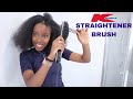 Trying a $20 Hair Straightener Brush on Type 4C/4B  Natural Hair | Results & Review