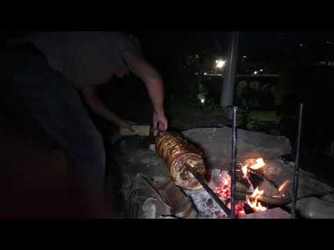 annual pig roast at casa fontana in barga tuscany italy