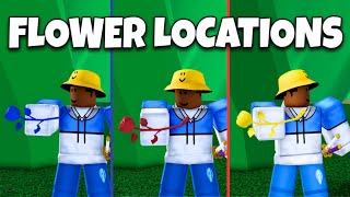 All Flower Locations To Get Race Awakening V2 | Blox Fruits