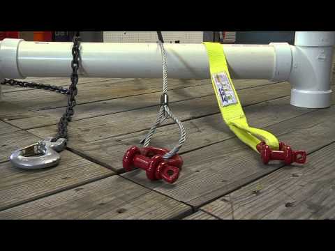 The three basic sling hitches