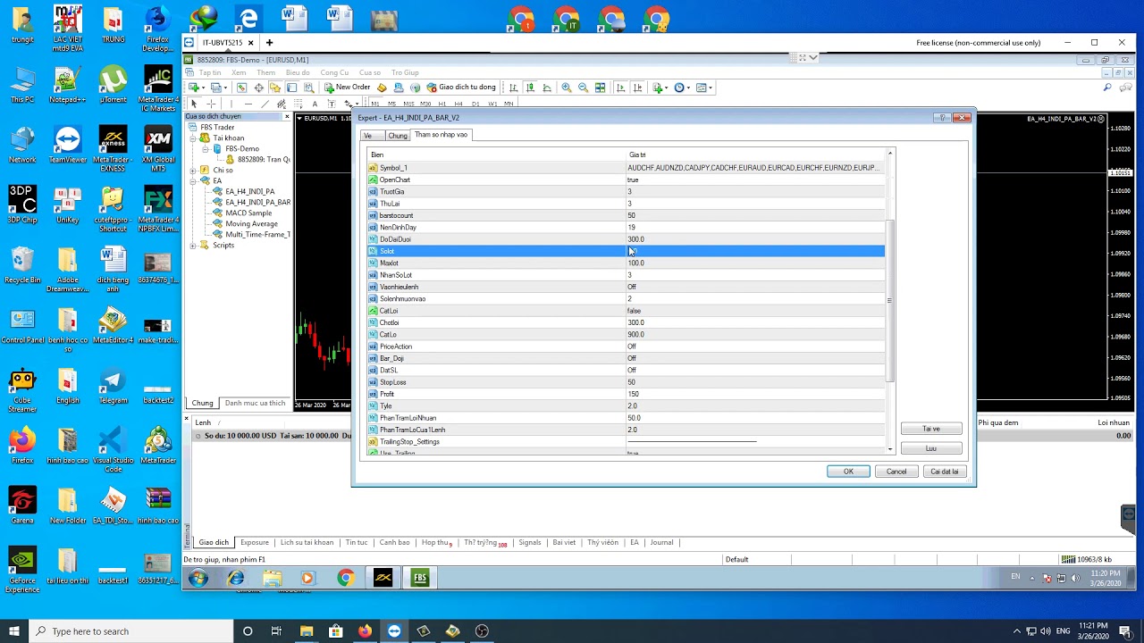 Giới thiệu EA auto trade forex trên nhiều cặp tiền