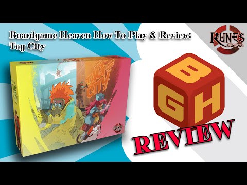 Boardgame Heaven Unboxing, How To Play & Review 155: Tag City (Runes Editions)