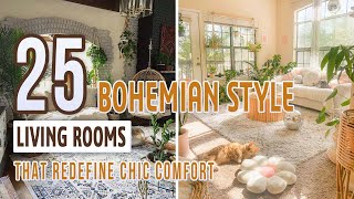25 Bohemian Style Living Rooms That Redefine Chic Comfort