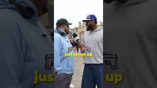 Why this Brit is AFRAID of America 😞 #americanabroad #shorts #london #ukvsusa #cultures #america