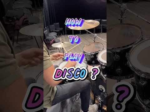 How to play Disco on drums? It's easy 🕺🥁 repeat after me