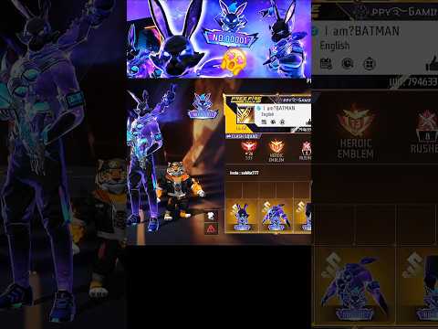 New Galactic Bunny Bundle 00001 Player Free Fire 🤯🔥#shorts