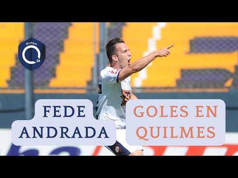 Todos los goles de Federico Andrada con la camiseta de Quilmes.