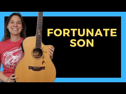 Fortunate Son Acoustic Guitar Lesson with FUN INTRO!