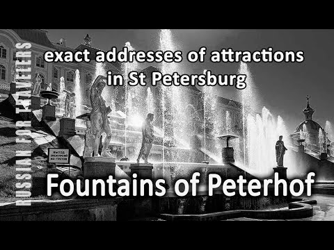 TO AND FROM PETERHOF. Exact addresses in St Petersburg to order a taxi. How to say in Russian.