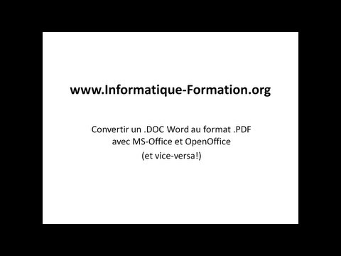 comment ouvrir openoffice avec word