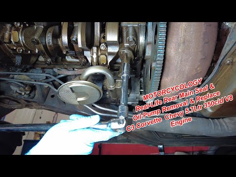 Real-life Rear Main Seal & Oil Pump Removal & Replacement C3 Corvette Chevy 5.7Ltr 350cid V8 Engine