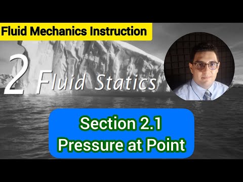 Fluid Mechanics 1 - Chapter 2 -  Section 2.1 - Pressure at Point