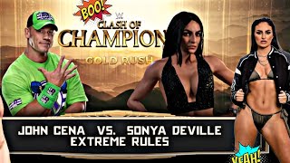Sonya Deville vs John cena ! wwe intergender Match